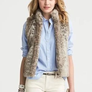 BANANA REPUBLIC FAUX FUR VEST